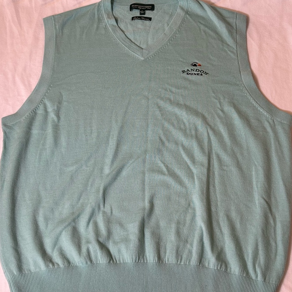 Italian Merino Wool MENS Golf sweater vest